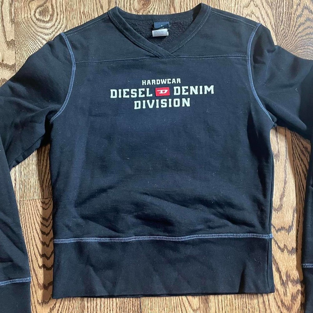 Authentic y2k diesel jersey crewneck